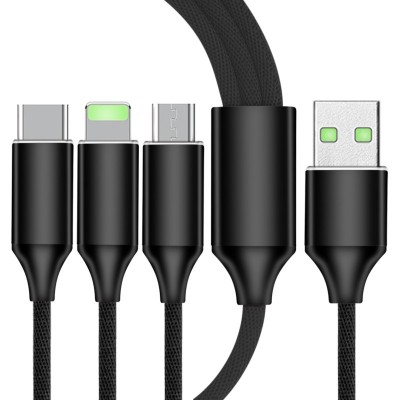 LOGO發光一拖三數據線系列