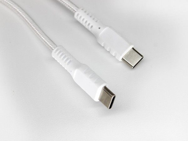 雙Type-C快充數據線，一體注塑成型設計，100W PD快充